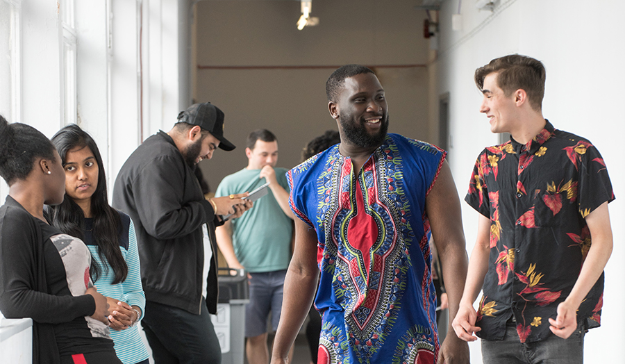 Students-in-Holloway-Road-corridor